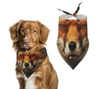 Noble Foxes with A Crown Dog Bandana Pet Scarf for Small Medium Large Dogs Triangle Bibs Photo Prop Gift