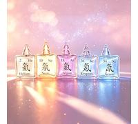 Noble Gas Glow Tubes, 6Pcs High Purity Element Spectrum Tubes, He/Ne/Ar Kr/Xe/N2, with Excitation Base, for STEM Teaching, Gaming Decor, Collection, Science Gifts