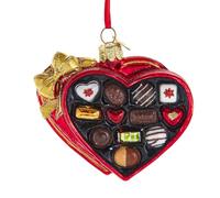 Noble Gems™ Glass Heart Box of Chocolate Ornament