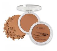 Noble Gifts - Compact Fixing Powder, Sheer Matt Setting Powder with Vitamin E, Long Lasting Pressed Make Up Foundation (206 - Tan)