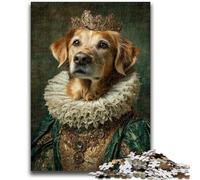 Noble Golden Retriever 1000 Piece Jigsaw Puzzles for Adults,Challenging To Complete But Fun And Humorous Educational Game for Birthday (50X75cm)