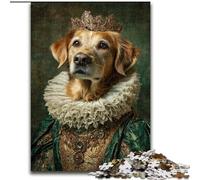 Noble Golden Retriever Jigsaw Puzzles for Adults 1000 Pieces, Suitable for Ages 14 And Up Wall Decoration Christmas Birthday Gift (50x75cm)