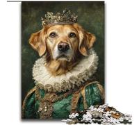 Noble Golden Retriever Jigsaw Puzzles for Adults 2000 Pieces, Fun Games Every Piece Is Unique - Challenging Family Fun Game (70x100cm)