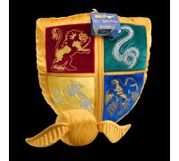 Quidditch Crest & Snitch Pillow Plush Harry Potter The Noble Collection