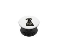 noble hound modern dog portrait PopSockets Adhesive PopGrip