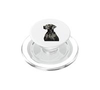 noble hound modern dog portrait PopSockets PopGrip for MagSafe
