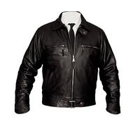 Noble House Black Leather BF-109 Pilot Jacket steerhide