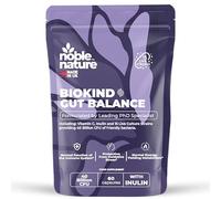 Noble Nature Biokind Gut Balance - 40 Billion CFU Friendly Bacteria - Bio Cultures Complex Probiotics - 15 Strains - Lactobacillus & Bifidobacterium for Gut, Immune & Digestive Health (60)