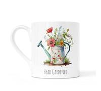 Noble & Page Bone China Gardening Mugs | Hand-Printed in The UK | Range of 4 Watercolour Floral Designs with Quotes - Gift for Garden Lovers