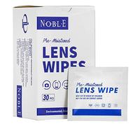 Noble Pre-moistened Lens Wipes - Individually Wrapped - Lens and Screen Cleaning Wipes - Great for Eyeglasses, Cell Phones, Camera Lenses, Screens, Keyboards, and Other Delicate Surfaces (30 Pcs)