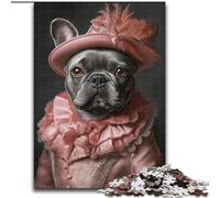 Noble Pug Adult Jigsaws 1000 Piece, Challenging Game And Family Play with Matching Poster And Trivia Sheet (50x75cm)
