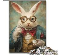 Noble Rabbit Jigsaw Puzzles for Adults 1000 Jigsaws, Stress Reliever Staycation Kill Time Parent-child Interaction (size 26x38cm)