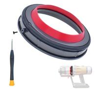 Noble Spares Replacement Dust Bin Fixed Sealing Ring, Vacuum Cleaner Top Seal with T8 Torx Screwdriver and Screw, Dust Bucket Repair Parts, Compatible with Dyson [V12 (SV20 or SV30) / V10 Slim (SV18)]