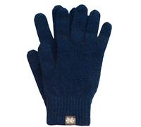 Noble Wilde, Possum Women's / Men's Finger Gloves, 40% Possum, 53% Wool, 7%, Marine, Small