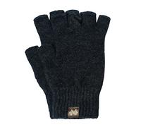 Noble Wilde, Possum Women's / Men's Fingerless Gloves 40% Possum 53% Wool 7% Silk, Anthrazit, Medium