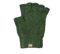 Noble Wilde, Possum Women's / Men's Fingerless Gloves 40% Possum 53% Wool 7% Silk, Jungle, Small