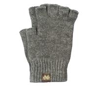 Noble Wilde, Possum Women's / Men's Fingerless Gloves 40% Possum 53% Wool 7% Silk, Pumice, M