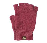 Noble Wilde, Possum Women's / Men's Fingerless Gloves 40% Possum 53% Wool 7% Silk, Rosa, Small