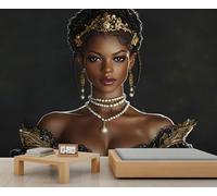 Noble Woman Mural Royal Lady Wallpaper European Court Wall Mural Commercial Hotel Poster Custom Wallpaper Massive Panoramic Wall Poster (Non-self-Adhesive)