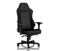 noblechairs HERO Gaming Chair - PU Hybrid Leather - Black Edition - Up to 150kg Users - Lumbar Support - Ergonomic - Pillows included - Home Office Chair - Computer Desk Chair