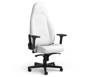 noblechairs Icon White Edition - Comfortable Gaming Chair - Office Chair 150 kg Load Capacity - Ergonomic Chair - Swivel Chair - Gamer Seat - Cushion Included