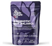 NobleNature Probiotic for Women - 40 Billion CFU Probiotic & Prebiotic Supplement for Gut Health & Bloating Relief 15 Live Culture Strains with Inulin & Vitamin C Digestive Health Support 60 Capsules