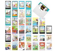 NobleWorks 36 Assorted Box Set Hysterical Father's Day Greeting Cards w/5 x 7 Inch Envelopes (36 Designs, 1 Each) McCoy Bros. Fun Dads AC10900FDG-B1x36