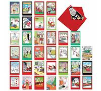 NobleWorks,36 Assorted Bulk Box Set Funny Christmas Cards with Envelopes (36 Designs, 1 Each) Funny Holiday Merry Christmas Card Variety Pack for Men, Women,A McCoy Bros. Christmas AC7139XSG-B1x36