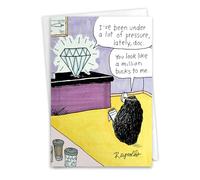 NobleWorks Funny Get Well Paper Card with 5 x 7 Inch Envelope (1 Card) Under Pressure C11076GWG