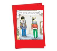 NobleWorks Funny Objects Christmas Greeting Card w/ 5x7 Envelope (1 Card), For Men, Women, Merry Christmas Holiday Buttcracker C11217XSG