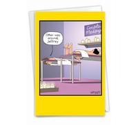 NobleWorks Humorous Birthday Greeting Card with 5 x 7 Inch Envelope (1 Card) Bday Other Way Around Tim Whyatt Birthday Cartoons 8405Z