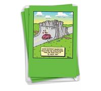 NobleWorks Pack of 3 Funny St. Patrick's Day Greeting Cards with Envelopes (1 Designs, 3 Each) May The Road Rise Up C5206SPG-C3x1
