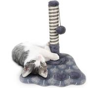 Nobleza 16" Tall Cat Scratching Post 40Cm, Claw Scratcher Natural Sisal Scratch Tree With Ball For Indoor Cat Kitten, 36X36X40Cm.