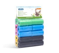 Nobleza 300 Count Dog Poop Bag Large Pet Waste Bags Leak-proof Unscented Pick Up Poo Bag 20 Rolls， Colour Yellow Pink Blue Green Black
