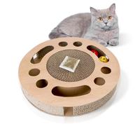 Nobleza Cat Scratcher, Cat Scratching Board with 2 Bell Balls and Catn