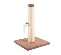 Nobleza - Cat Scratching Post Small Cat Climbing Activity Center Kitty Climbing Tree with sisal Kitten Play Tower with Hanging Toys, Brown, 25 * 25 * 35cm