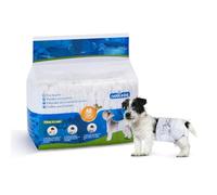Nobleza - Disposable Dog Diapers Female, dog nappies female medium with Leak Proof Fit, Super absorbent, Pack of 12, Waist 10-18 Inch, Size M: 3-5KG