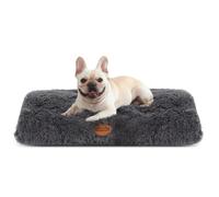 Nobleza Dog Bed Medium, Ultra Fluffy Thick Dog Beds Medium Washable, Soft Calming Anti Anxiety Dog Bed Mattress, Deluxe Plush Dog Mat with Anti-Slip Bottom, Dark Grey, 80x50x10cm