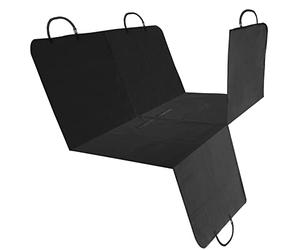 Nobleza Dog Car Seat Cover, 4 in 1 Separable Design Waterproof Scratch-Proof Dog Car Hammock, Durable Front Back Seat Protector for Universal SUV, 147x145cm Black