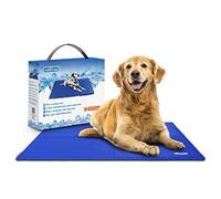 Nobleza - Dog Cooling Mat Large Pet Self Cooling Non-Toxic Gel Pads Puppy Cat Bed Mat Cool Summer Sleeping Mattress, 90 * 50cm, Blue