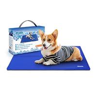 Nobleza - Dog Cooling Mat Pet Self Cooling Non-Toxic Gel Pads Puppy Cat Bed Mat Cool Summer Sleeping Mattress, 50 * 65cm, Blue, M