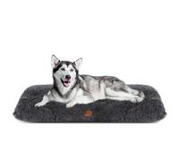 Nobleza Extra Large Ultra Fluffy Thick XXL Bed, Washable Soft Calming Anti-Anxiety Crate Mattress, Deluxe Plush Mat With Anti-Slip Bottom, Dark Grey, 122x74x10cm