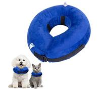 Nobleza Inflatable Dog Collar Dog Recovery Collar Inflatable Pet Protection Cover Collars Pet Neck Collars After Surgery Adjustable Pets Recovery Cone for Small Dogs and Cat, Blue