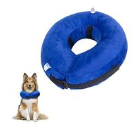 Nobleza Inflatable Dog Collar Dog Recovery Collar Inflatable Pet Protection Cover Collars Pet Neck Collars After Surgery Adjustable Pets Recovery Cone for Extra Large Dogs, Blue
