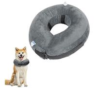 Nobleza Inflatable Dog Collar Dog Recovery Collar Inflatable Pet Protection Cover Collars Pet Neck Collars After Surgery Adjustable Pets Recovery Cone for Large Dogs and Cat, Grey