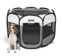 Nobleza Pet Playpen Portable Foldable Dog Cat Play Pen 32.3x32.3x22.8in