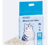 Nobleza Premium Tofu Cat Litter Clumping 6L, Upgraded 5 in 1 Ultra Absorbent Mixed Tofu Cat Litter Odour Control Effective, Fast Drying, Flushable, Dust-Free and Low Tracking kitty Bentonite Sand
