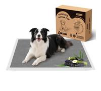 Nobleza Puppy Pads 50 Pack 90x60cm Activated Charcoal Odour Control Leak-Proof 6 Layers Puppy Training Pads Large Super Absorbent Pet Pee Pad Dog Toilet Wee Pad Disposable Incontinence Dog Potty Mats