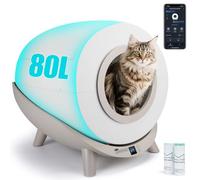 Nobleza Self Cleaning Cat Litter Tray, 80L Automatic Litter Box APP Control