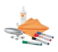 Nobo Glass Whiteboard Starter Kit, white
